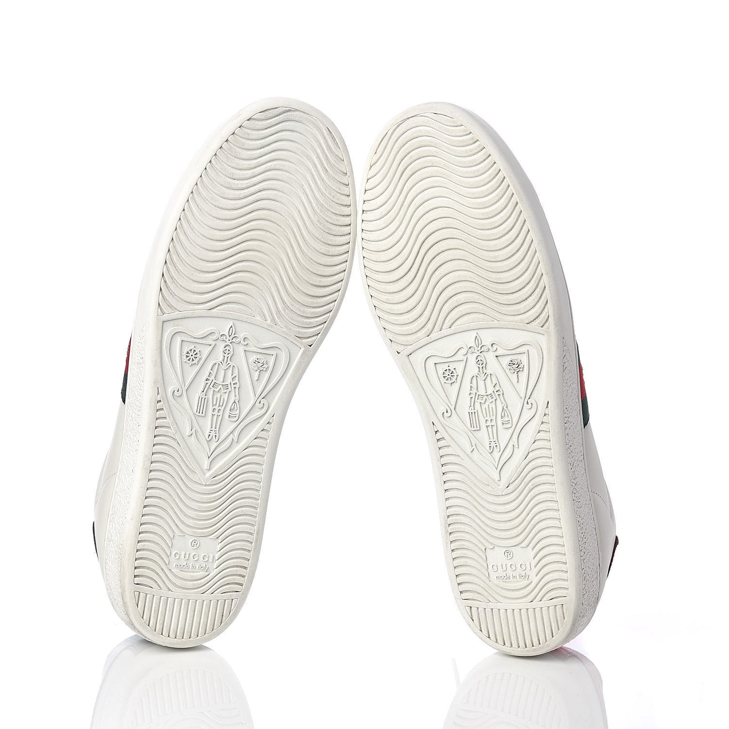Calfskin Ayers Web Bee Embroidered Womens Ace Sneakers 39 White