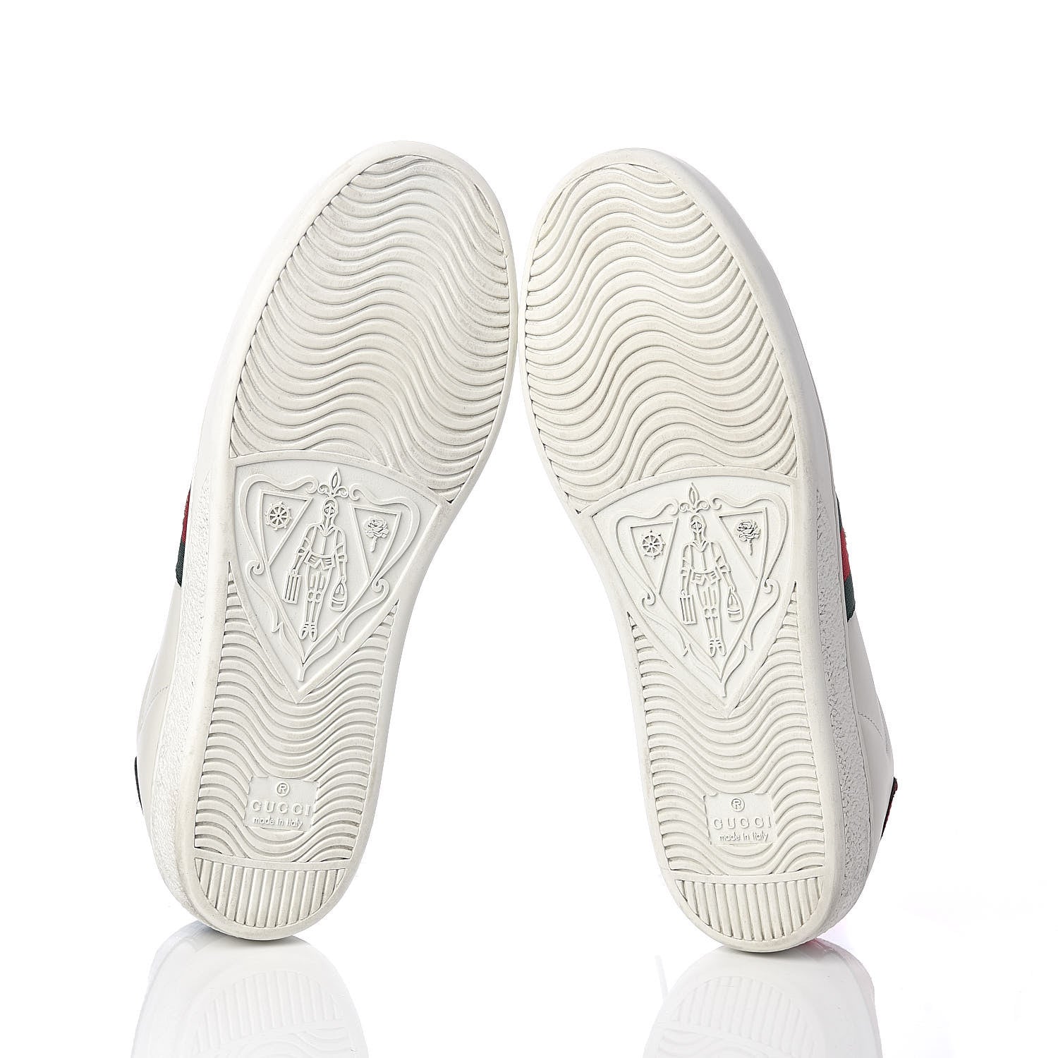 Gucci Calfskin Ayers Web Bee Embroidered Womens Ace Sneakers 39 White 7 of 8