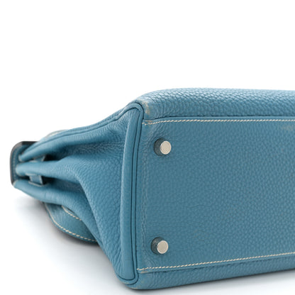 Hermes Togo Kelly Retourne 28 Blue Jean 9 of 14