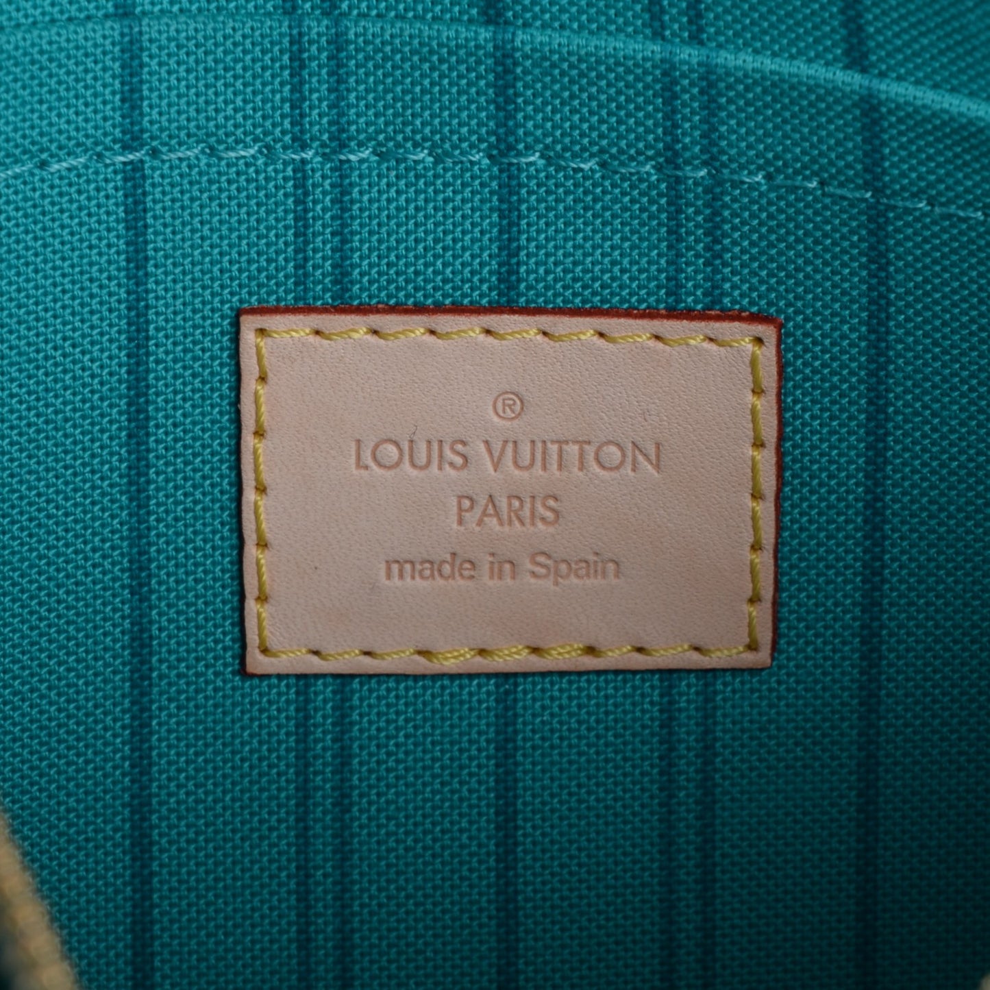 Monogram V Neverfull MM Turquoise