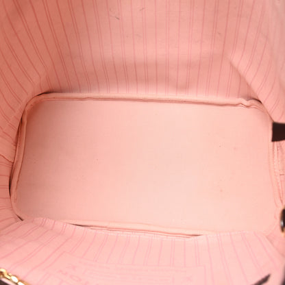 Louis Vuitton Damier Ebene Neo Neverfull MM Rose Ballerine 5 of 9