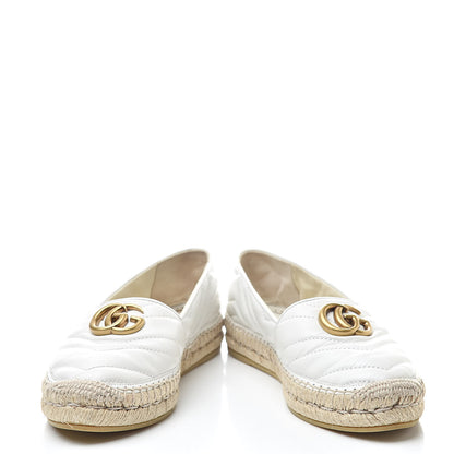 Gucci Nappa Matelasse GG Marmont Espadrilles 36.5 Great White 5 of 11