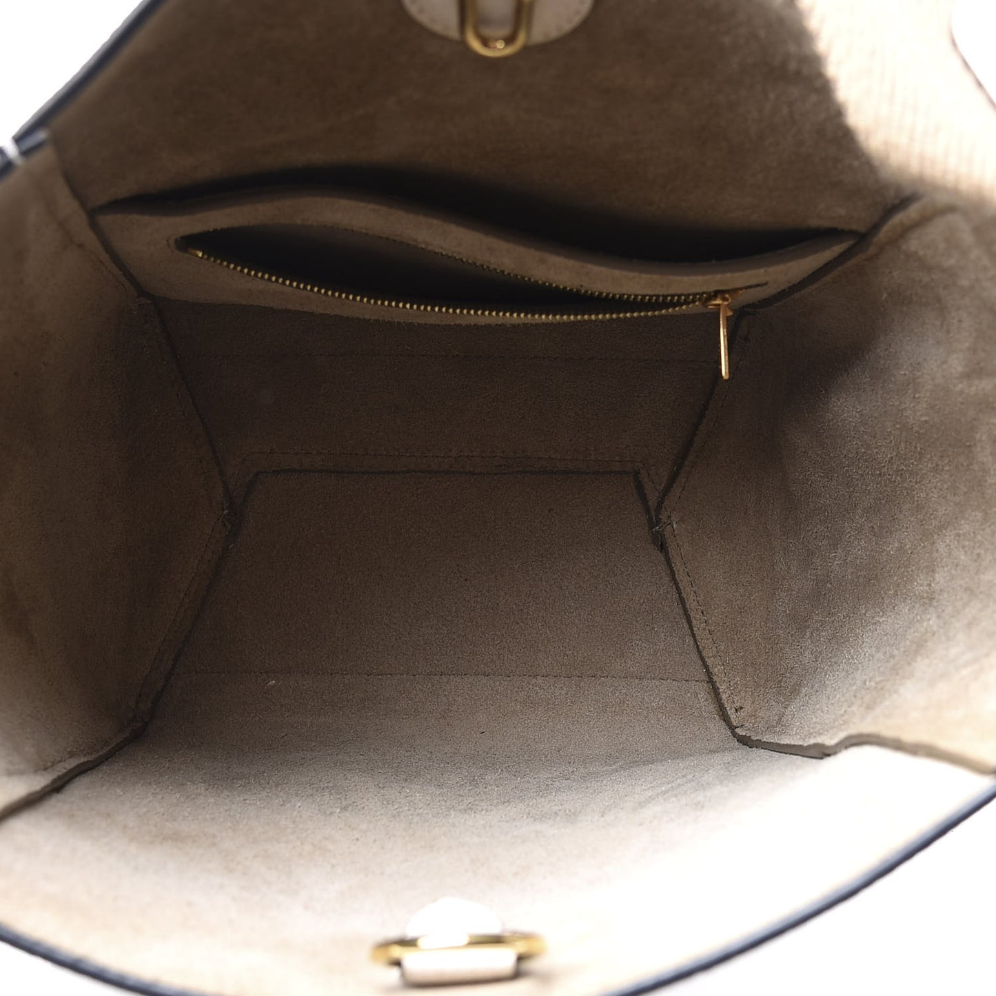 Goatskin Sangle Bucket Bag White