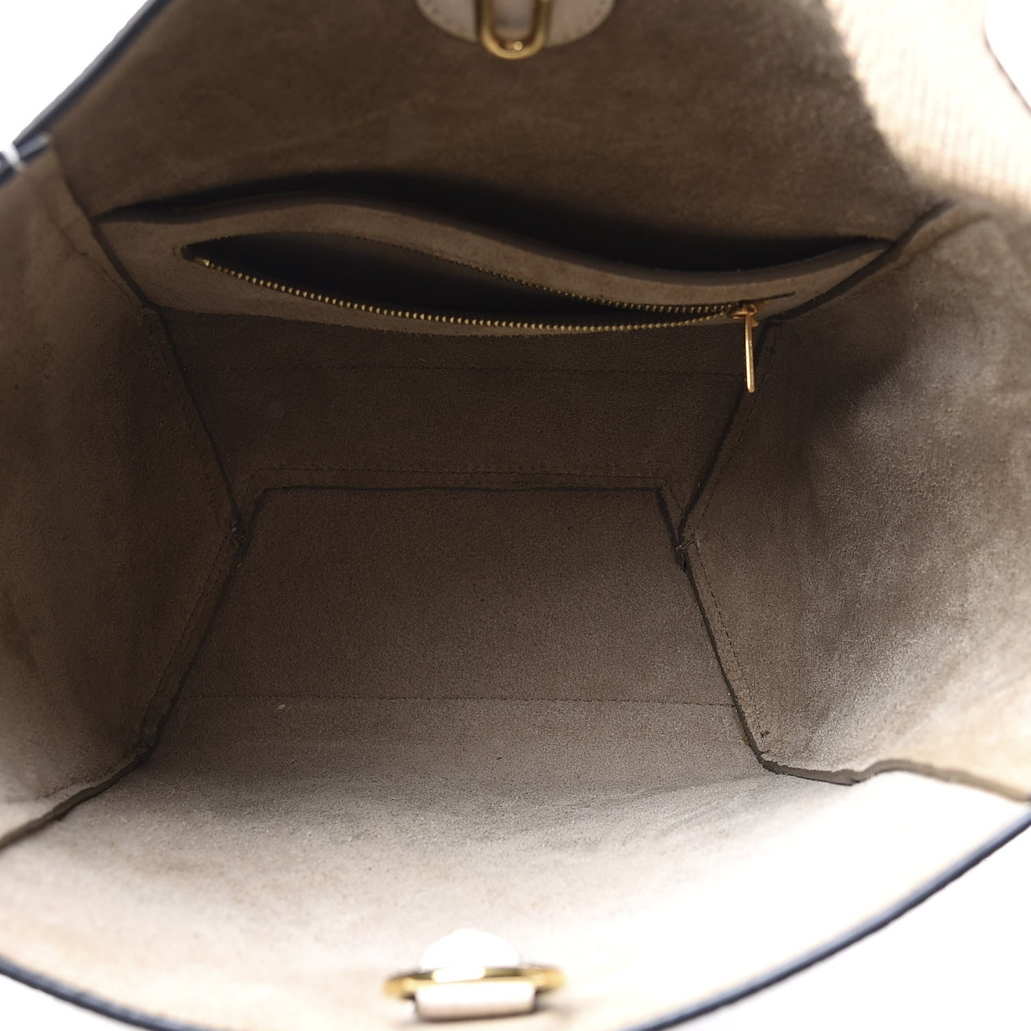 Celine Goatskin Sangle Bucket Bag White 4 of 9
