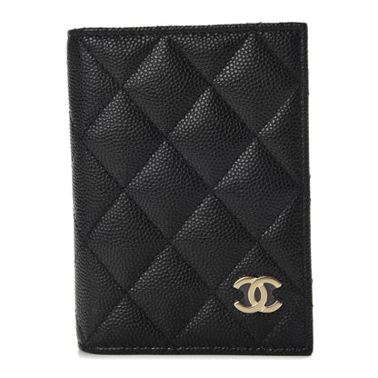 Chanel Caviar Quilted Card Holder Wallet Black 1 of 8