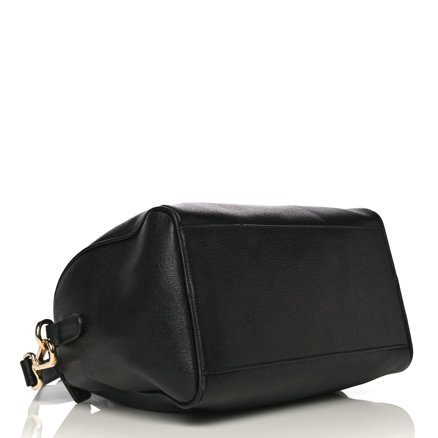 Saffiano Calfskin Palazzo Duffle Bag Black