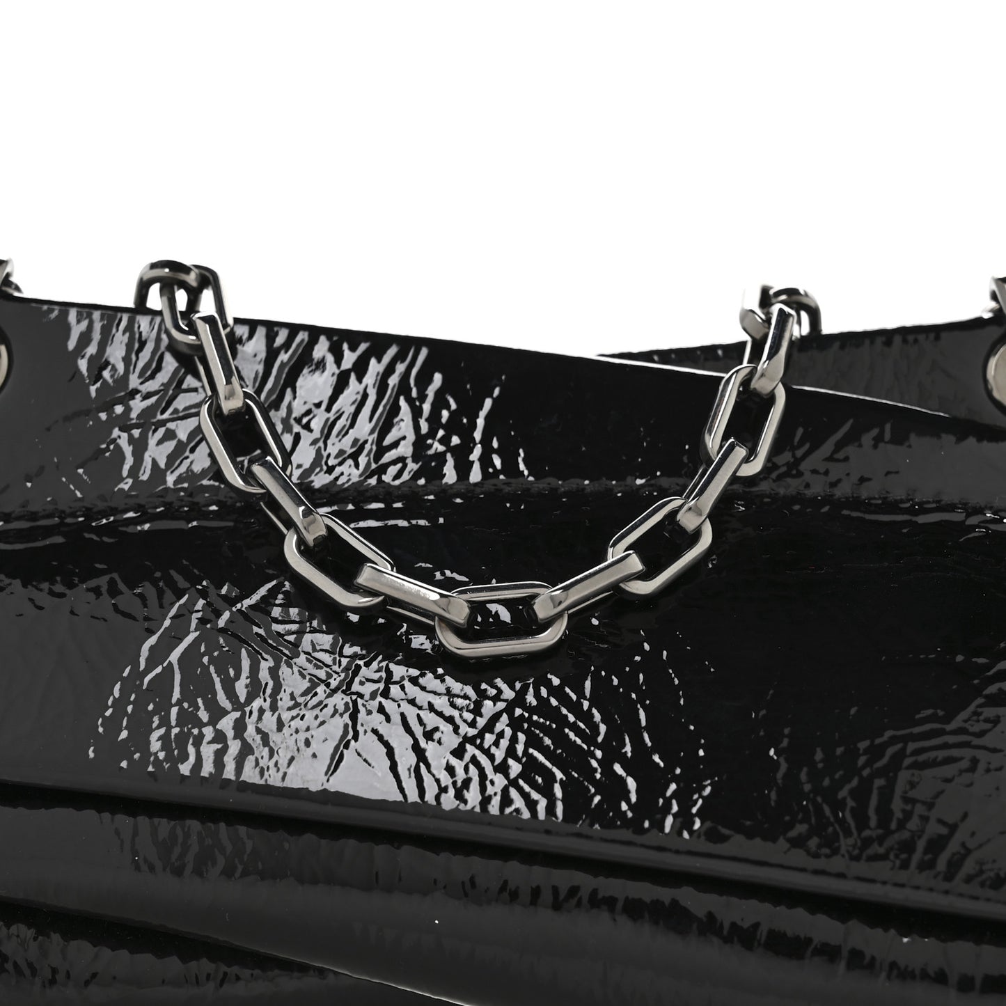 Patent Vog Small Loubitwist Clutch Black