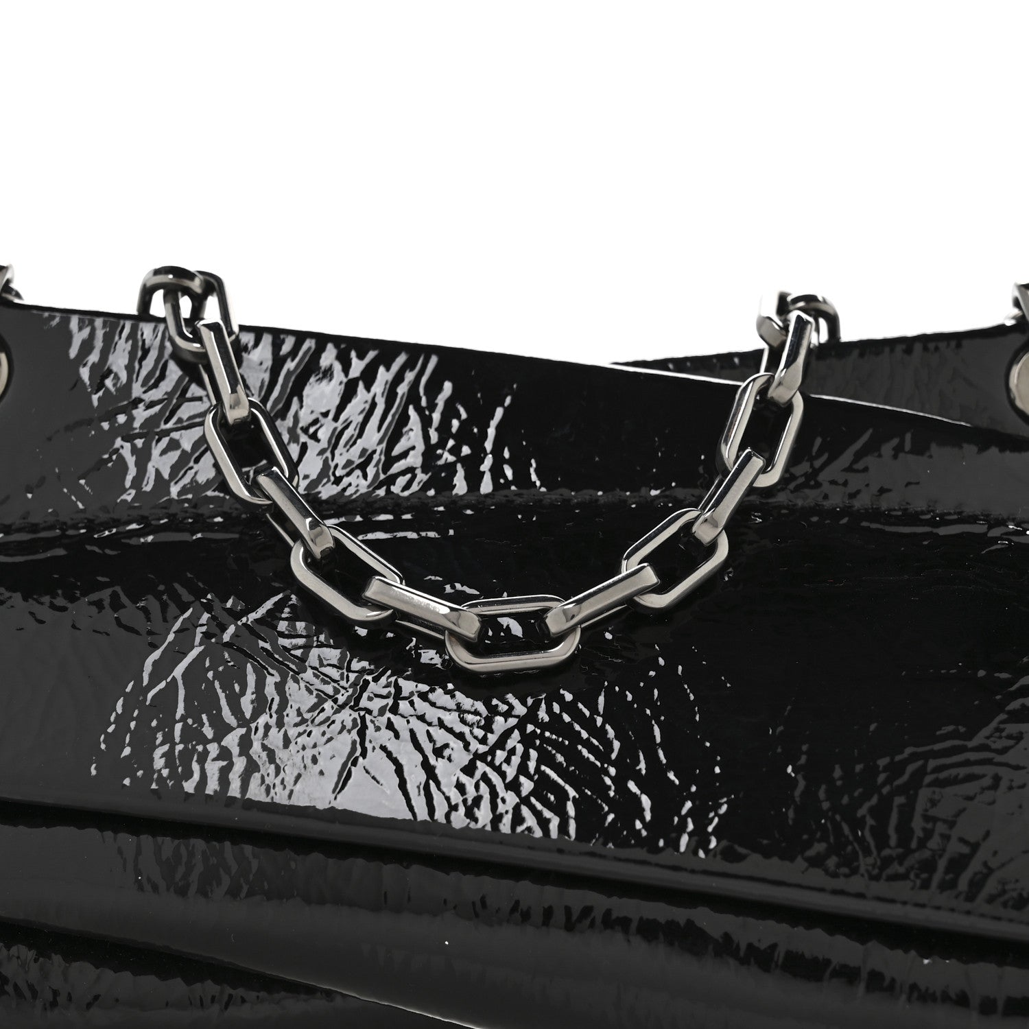 Christian Louboutin Patent Vog Small Loubitwist Clutch Black 7 of 10
