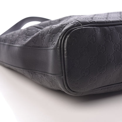 Gucci Guccissima Large Bamboo D-Ring Hobo Black 9 of 12