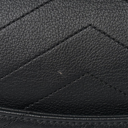 Chanel Grained Calfskin Chevron Stitched Medium Chic Top Handle Flap Black 11 of 12