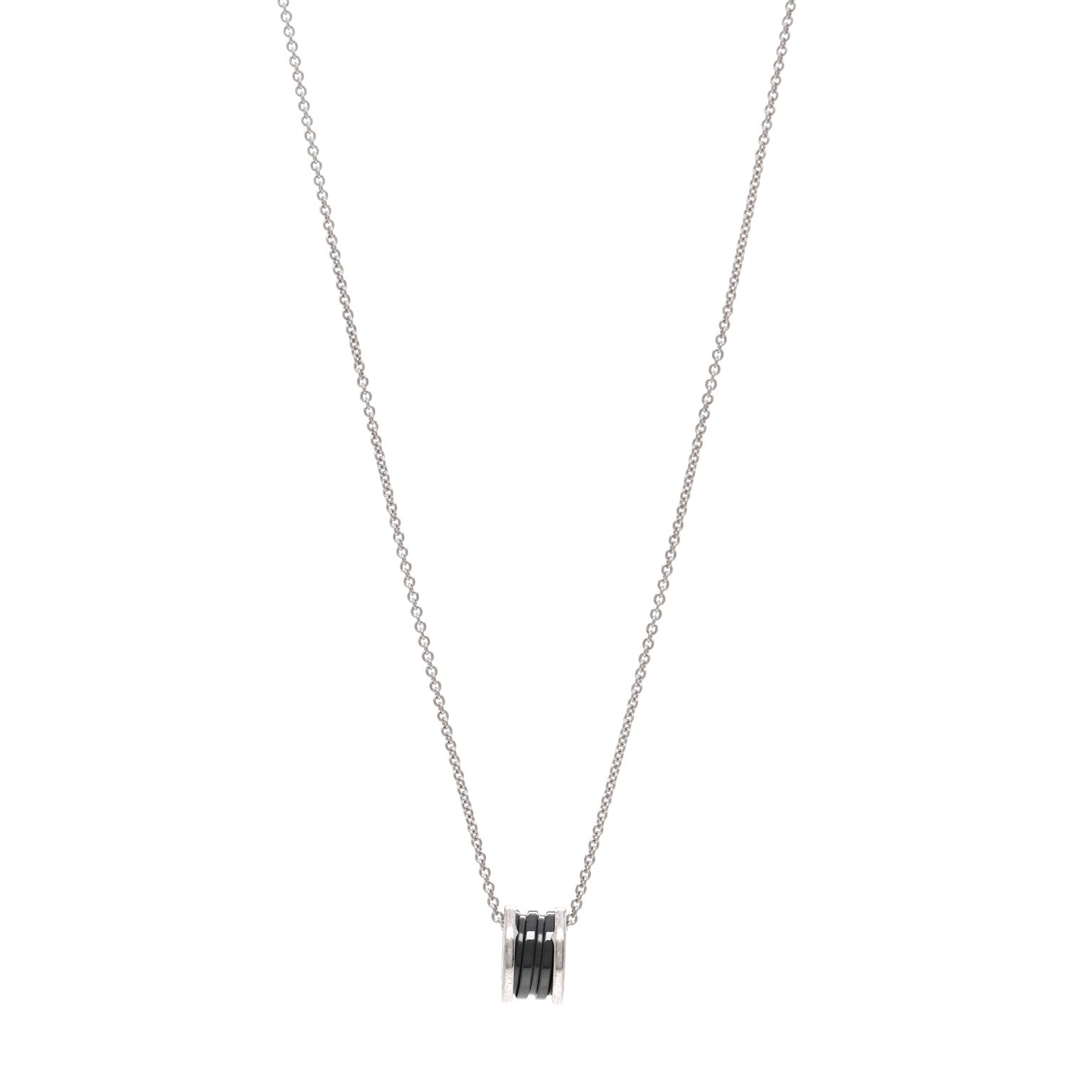 Bulgari Sterling Silver Ceramic Save The Children Pendant Necklace 1 of 6