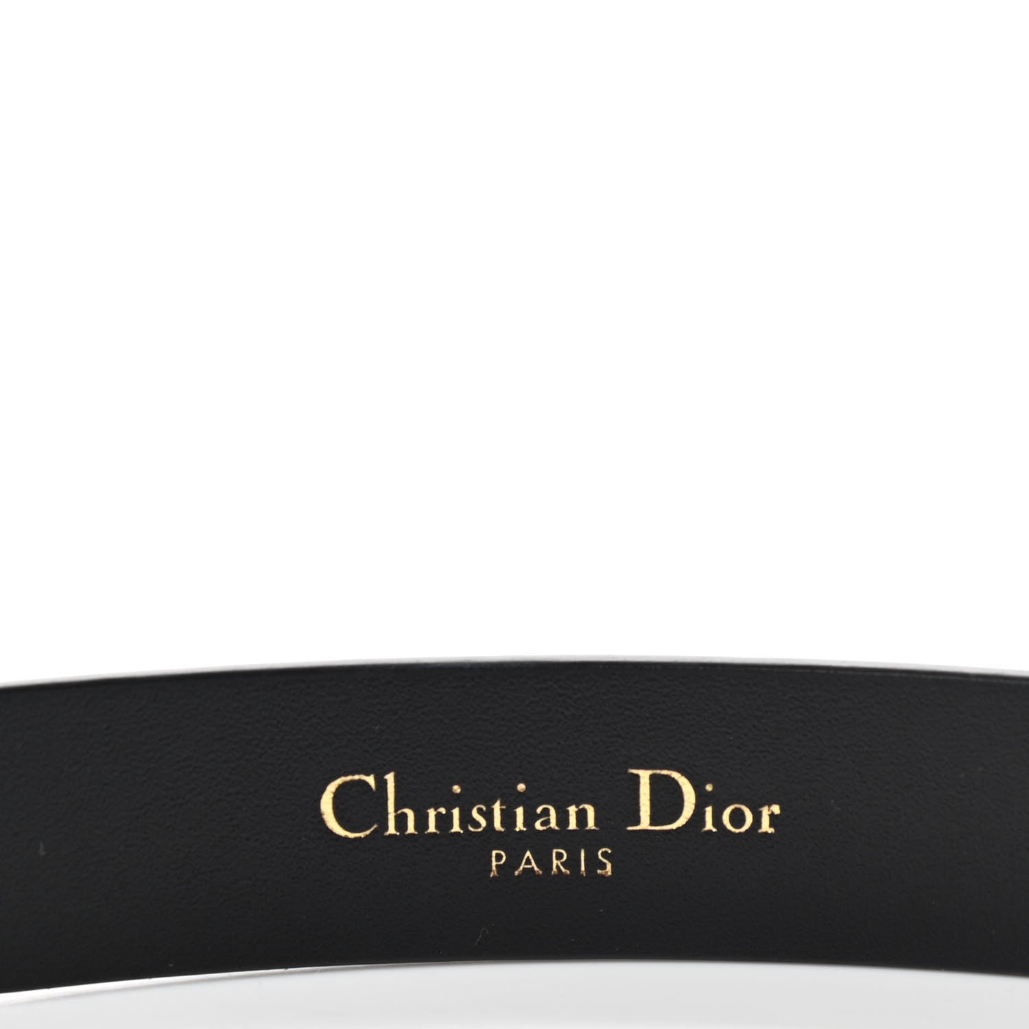 Christian Dior Calfskin Saddle Belt 80 Black 3 of 7