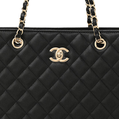 Chanel Caviar Quilted Large Shopping Tote Black 8 of 10