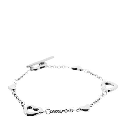 Tiffany Sterling Silver Heart Toggle Bracelet 1 of 4