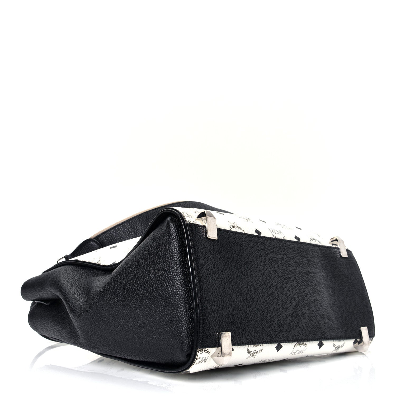 MCM Visetos Medium Corina Shoulder Bag White 3 of 4