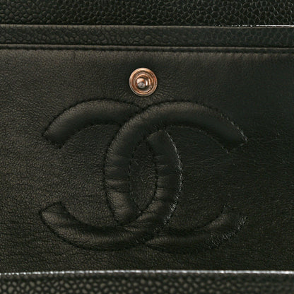Chanel Caviar Quilted Medium Double Flap Black 8 of 10