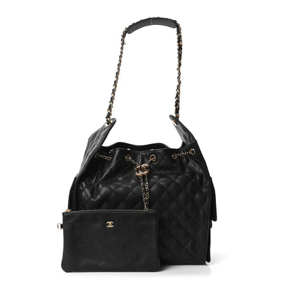 Chanel Caviar Quilted Medium Chanel 25 Handbag Black 3 of 12