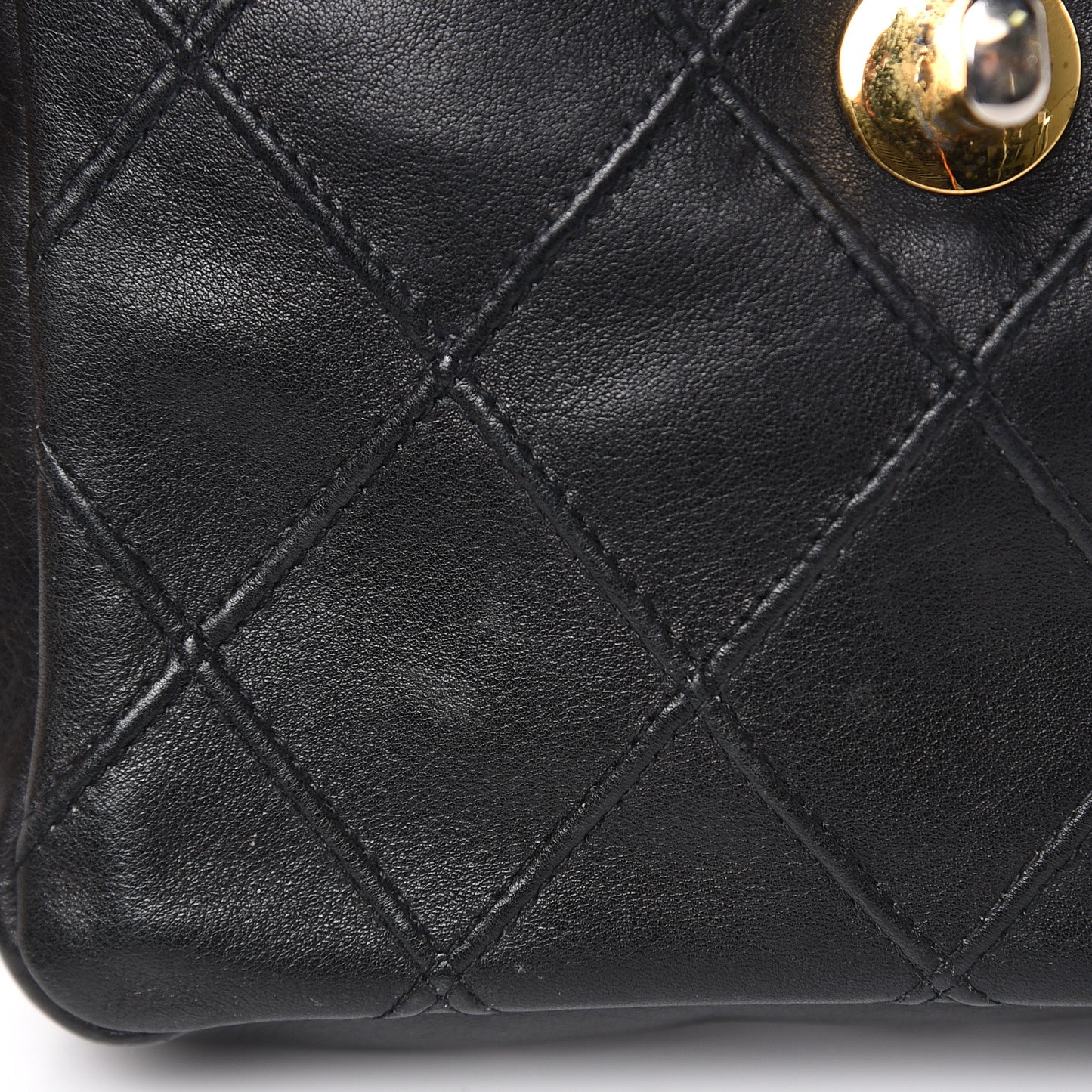 Lambskin Quilted Flap Waist Belt Bag Black