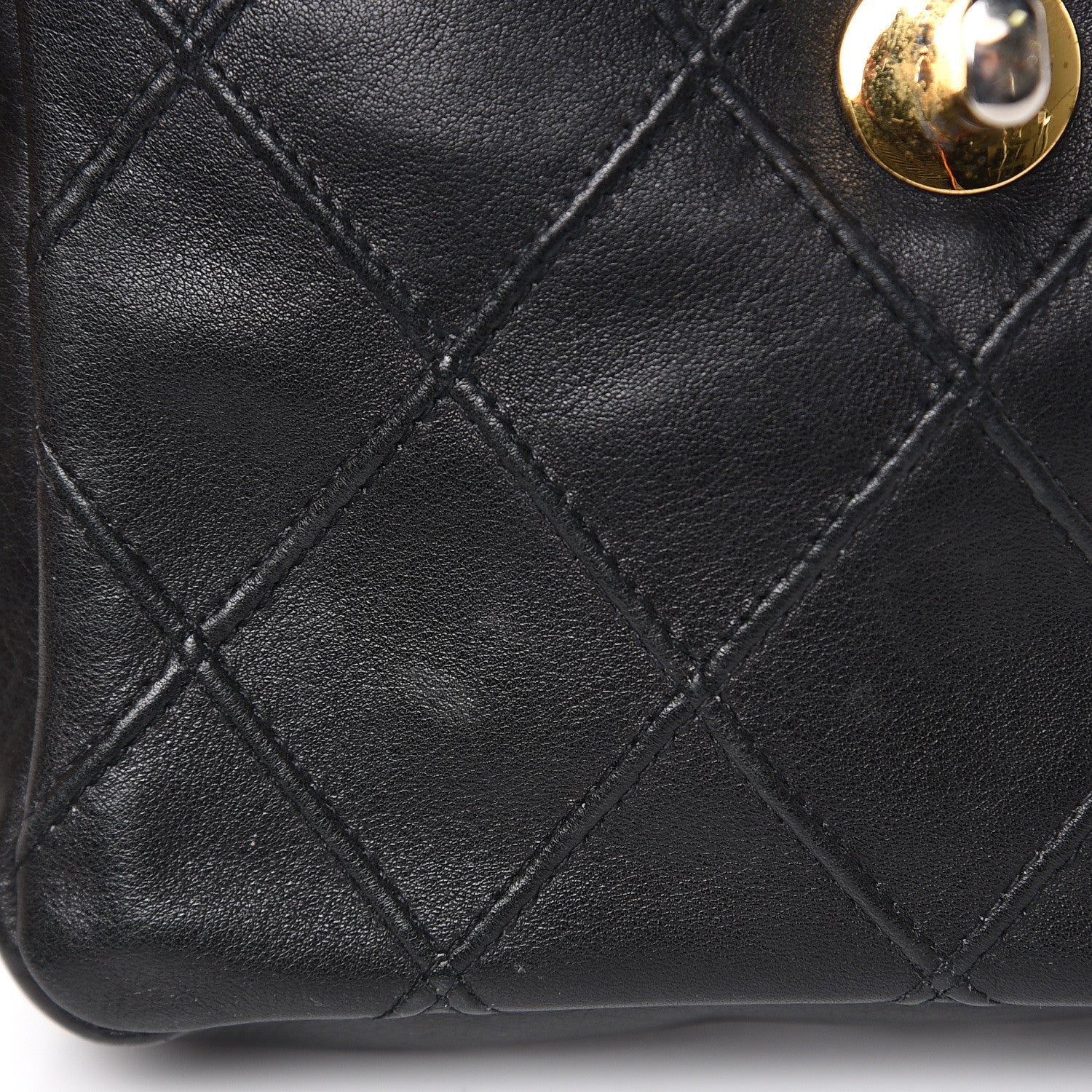 Chanel Lambskin Quilted Flap Waist Belt Bag Black 13 of 15