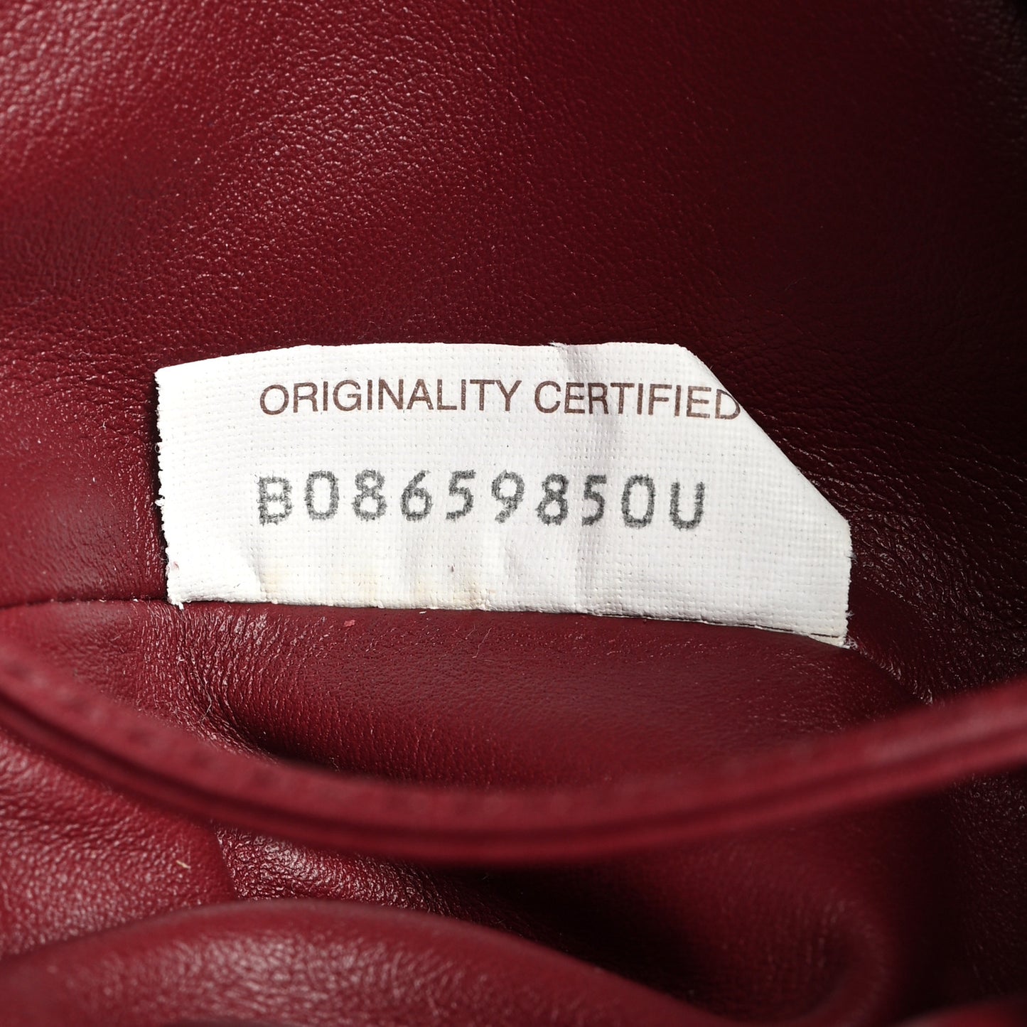 Butter Calfskin The Mini Pouch Bordeaux