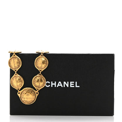 Chanel Metal CC Medallion Necklace Gold 7 of 7