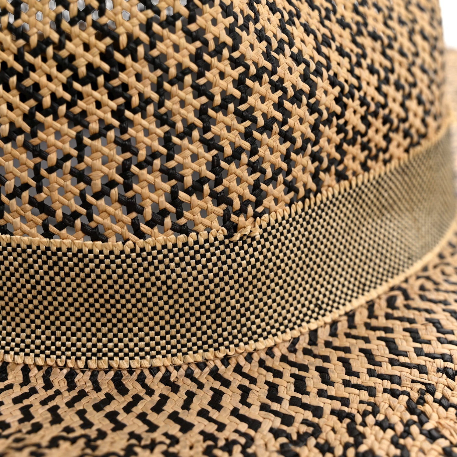 Hermes Chapeau Femme Etna Panama Hat 57 Naturel Black 10 of 11