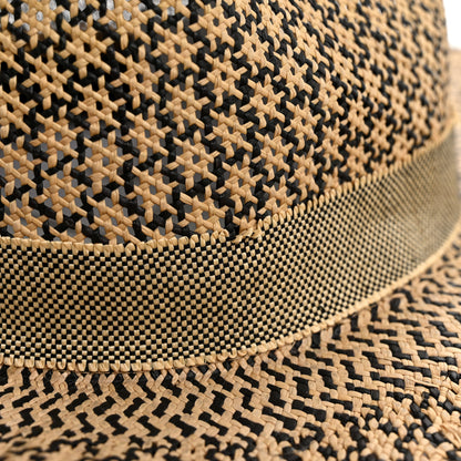 Hermes Chapeau Femme Etna Panama Hat 57 Naturel Black 10 of 11