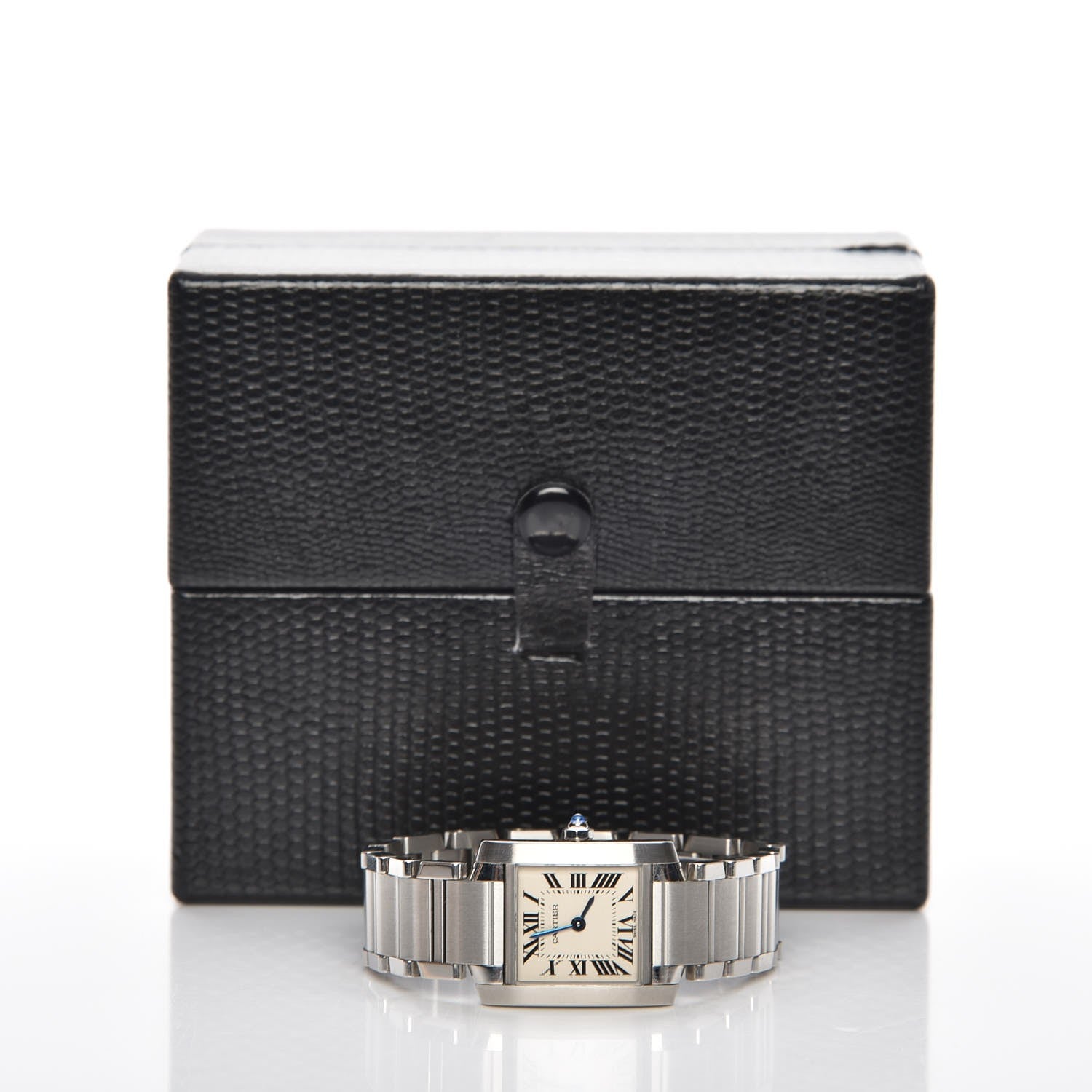 Cartier Stainless Steel 20mm Tank Francaise Quartz Watch 7 of 7