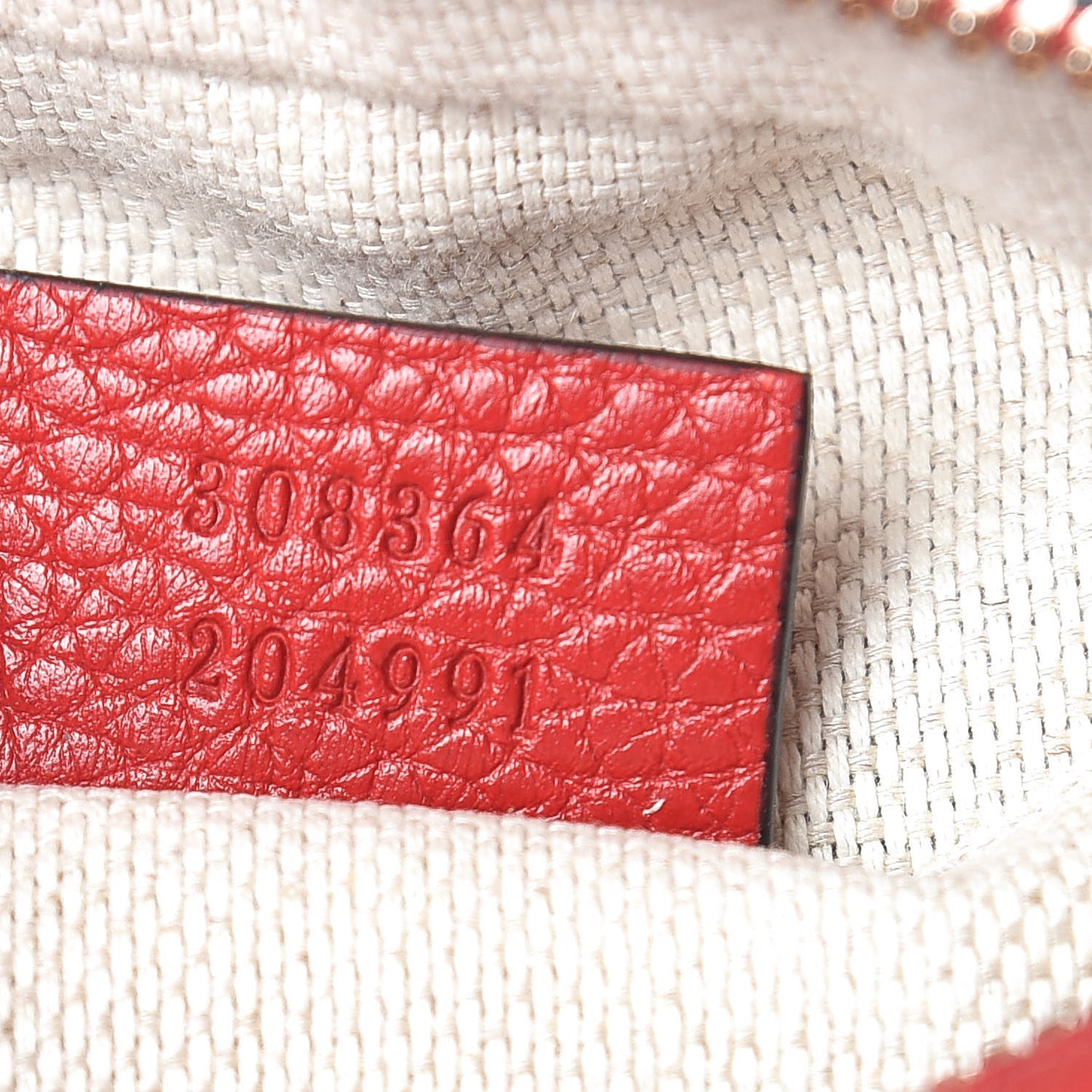 Pebbled Calfskin Small Soho Disco Bag Tabasco Red