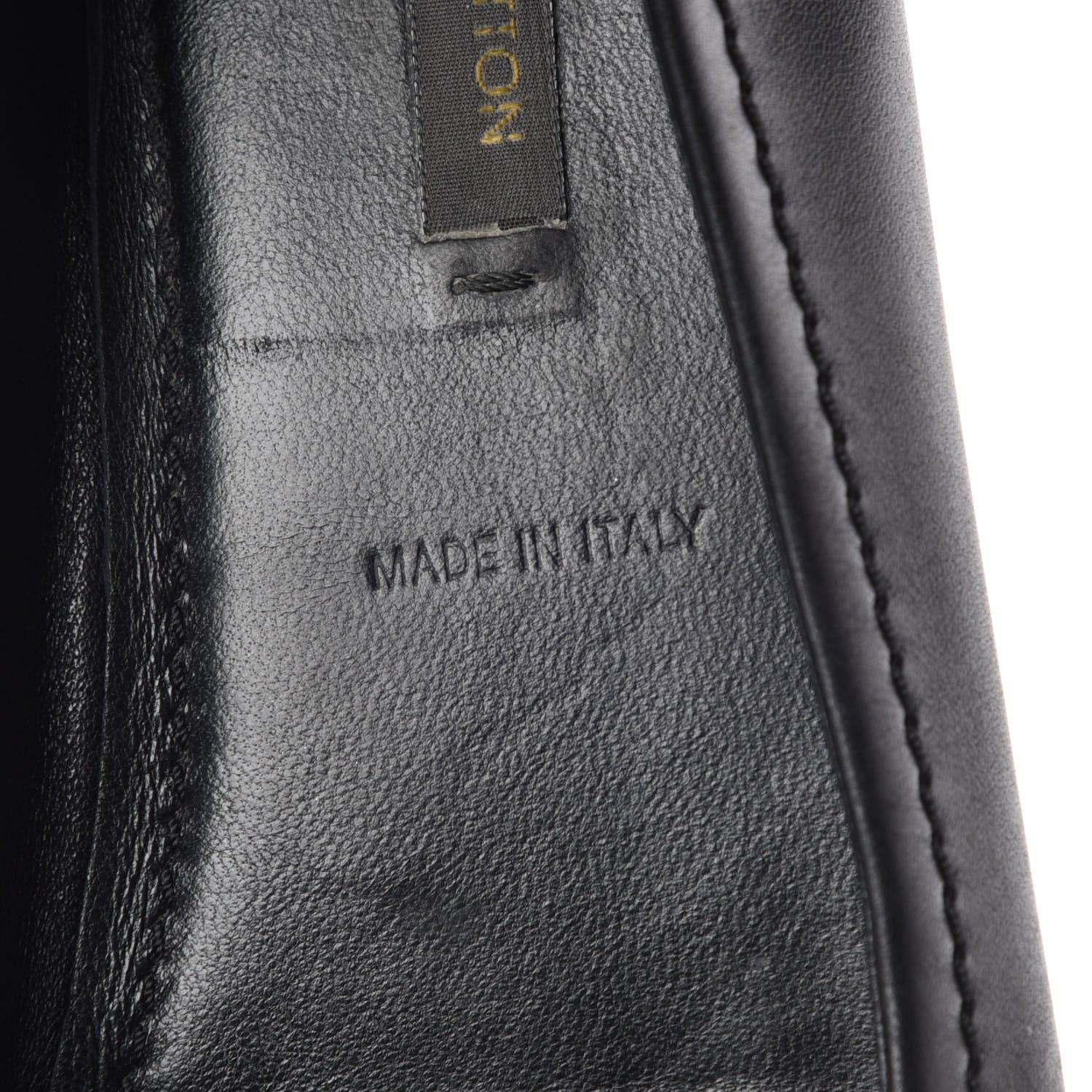 Louis Vuitton Calf Oxford Ballerina Flats 36.5 Black 10 of 12