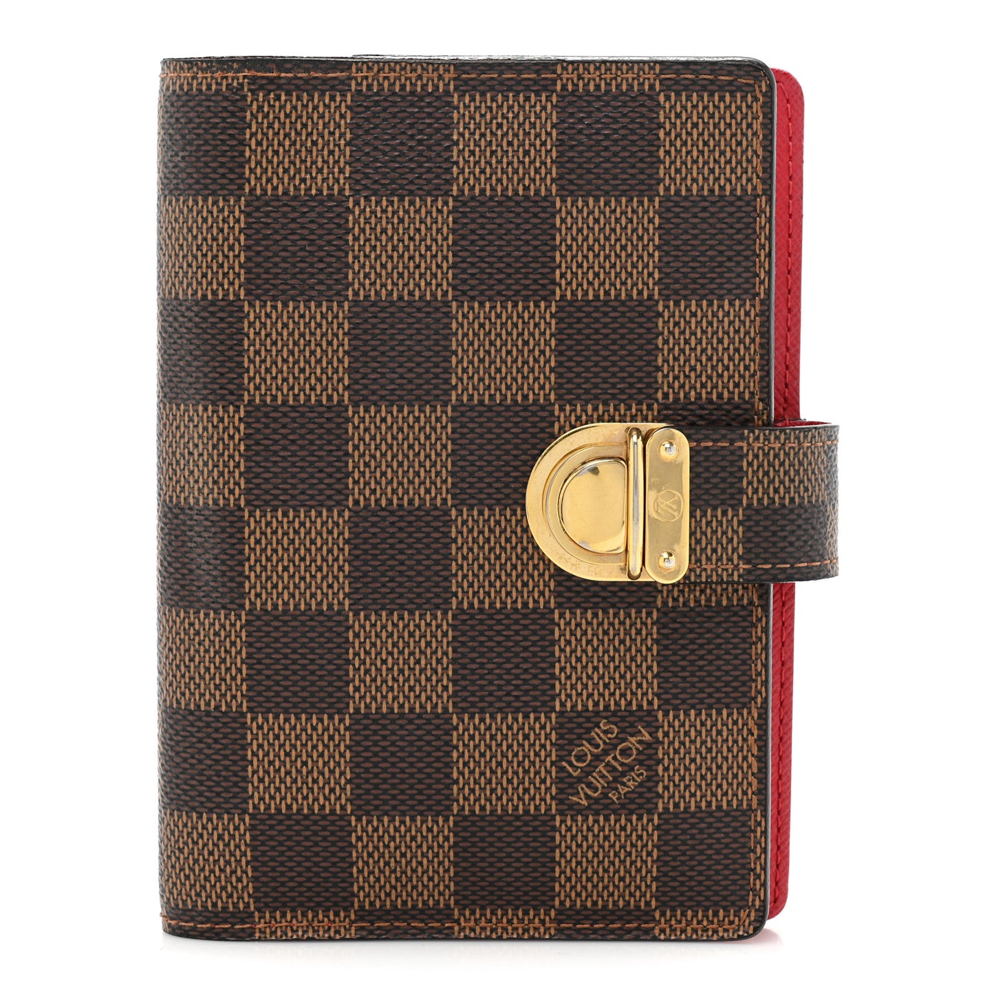 Damier Ebene Koala Small Ring Agenda Cover Red