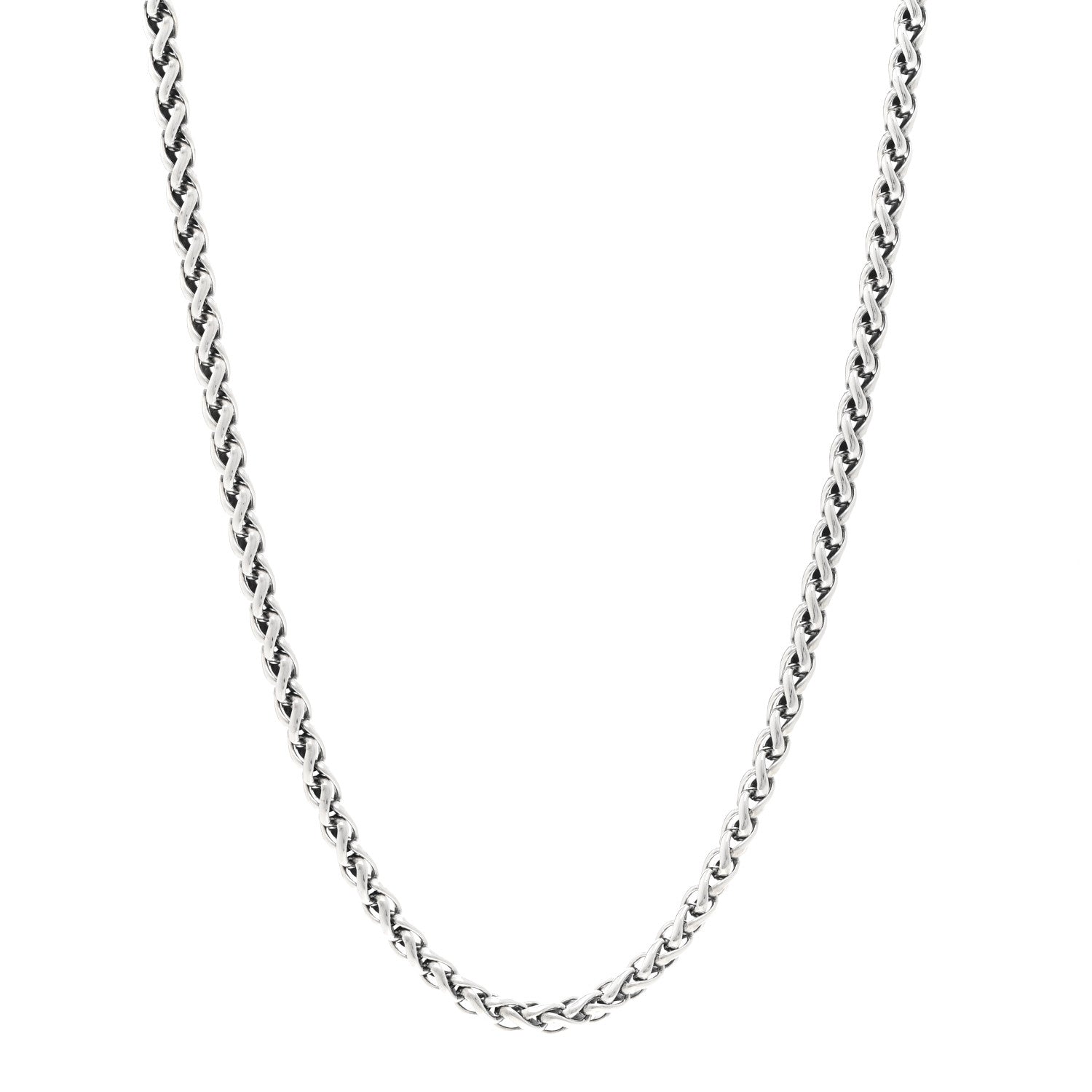 David Yurman Sterling Silver 4mm Wheat Chain Necklace 1 of 4