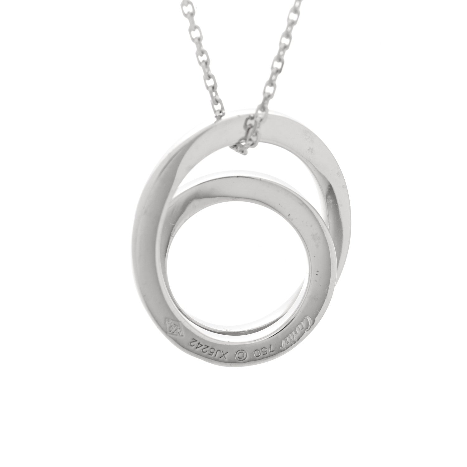 Cartier 18K White Gold Diamond Etincelle De Cartier Pendant Necklace 4 of 5