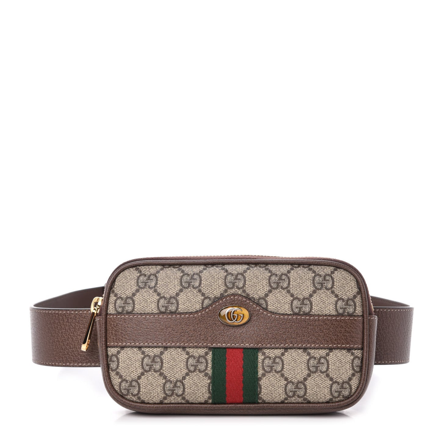 GG Supreme Monogram Ophidia Belted iPhone Case 85 34 Dark Brown