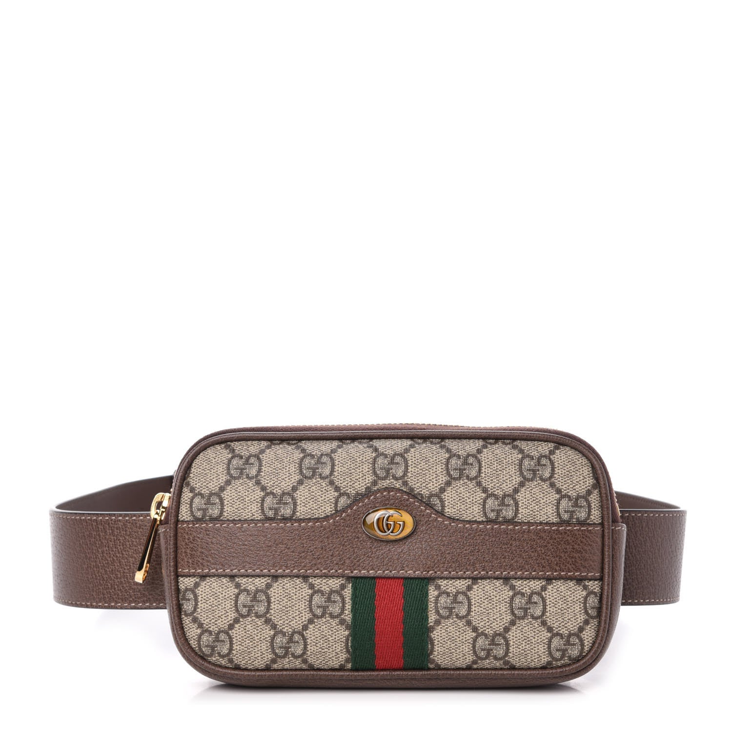 Gucci GG Supreme Monogram Ophidia Belted iPhone Case 85 34 Dark Brown 1 of 11