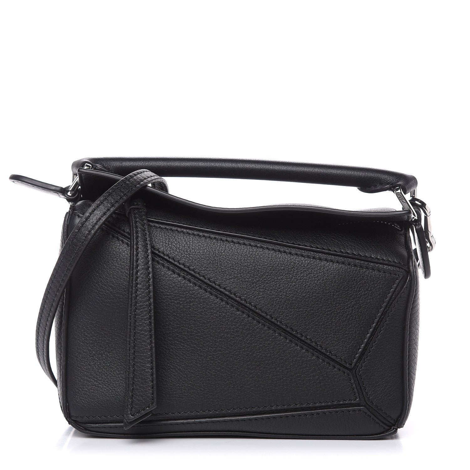 Loewe Calfskin Mini Puzzle Bag Black 1 of 10