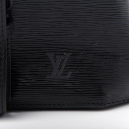 Louis Vuitton Epi Sac a Dos Drawstring Bag Black 9 of 9