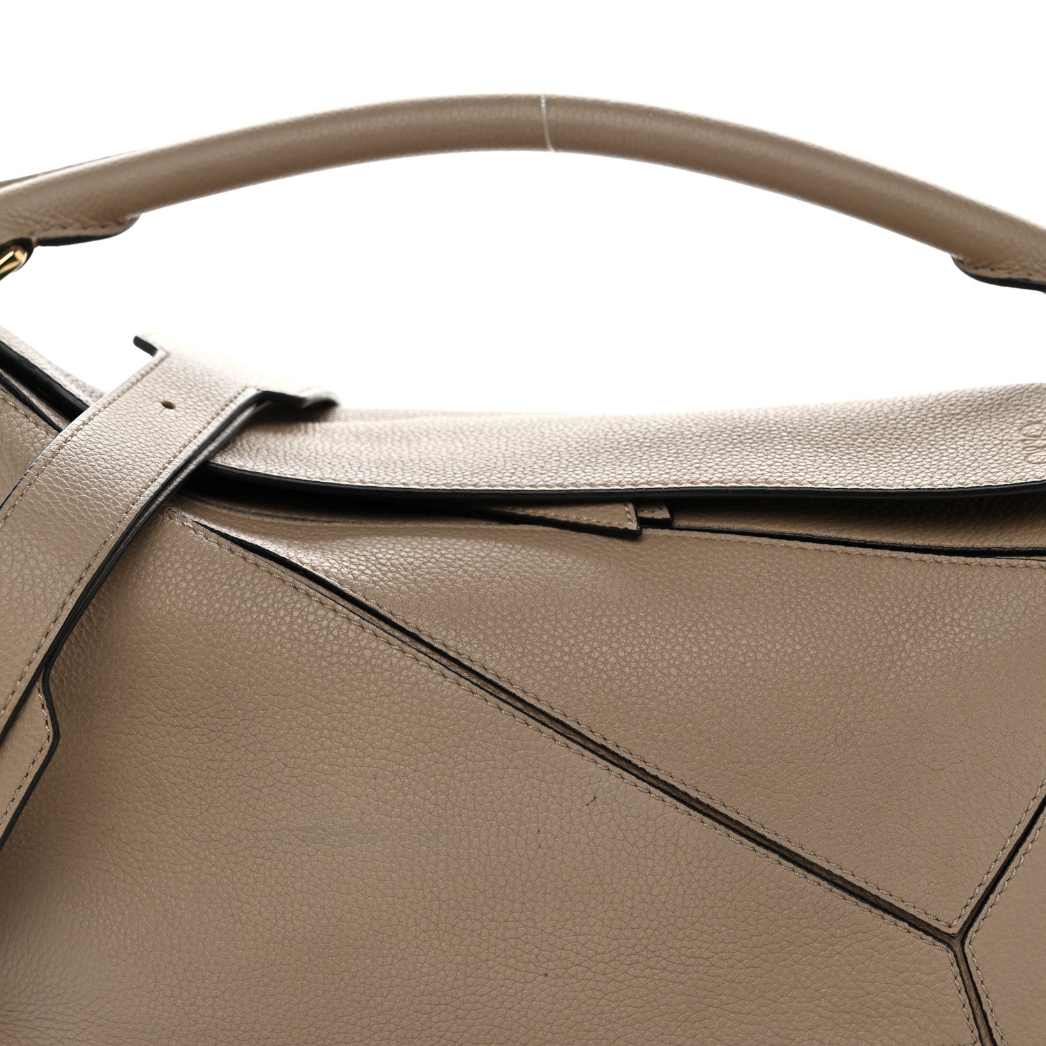 Loewe Grained Calfskin Medium Puzzle Bag Sand 9 of 12