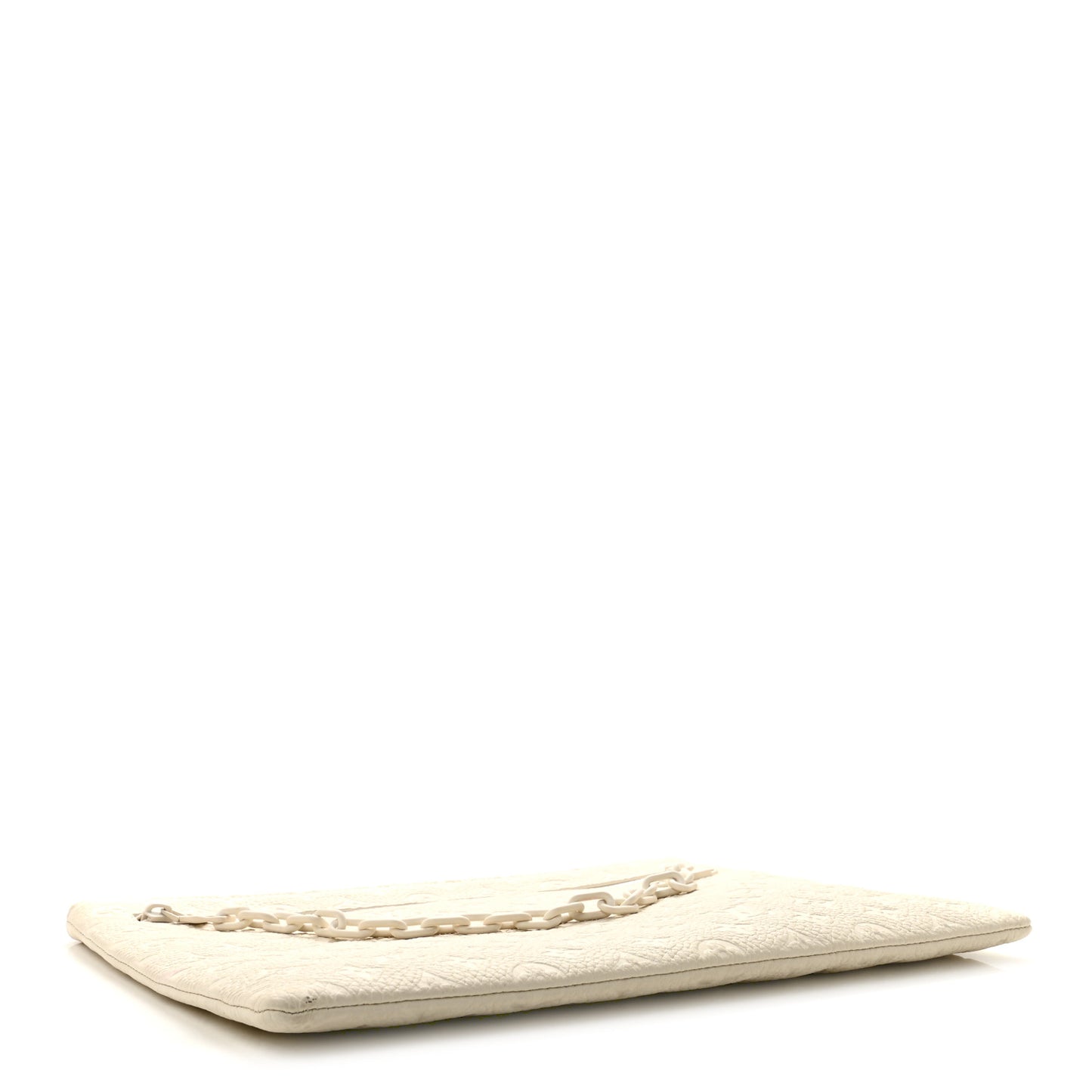Taurillon Monogram Solar Ray A4 Pouch White