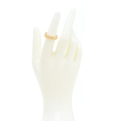 Van Cleef & Arpels 18K Yellow Gold Perlee Pearls of Gold 3 Row Ring 50 5.25 2 of 5