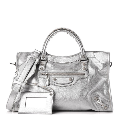 Balenciaga Agneau Giant 12 Silver Hardware City Gris Aluminum 1 of 11