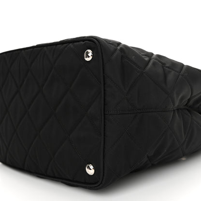 Prada Nylon Tessuto Impuntu Quilted Tote Black 8 of 10