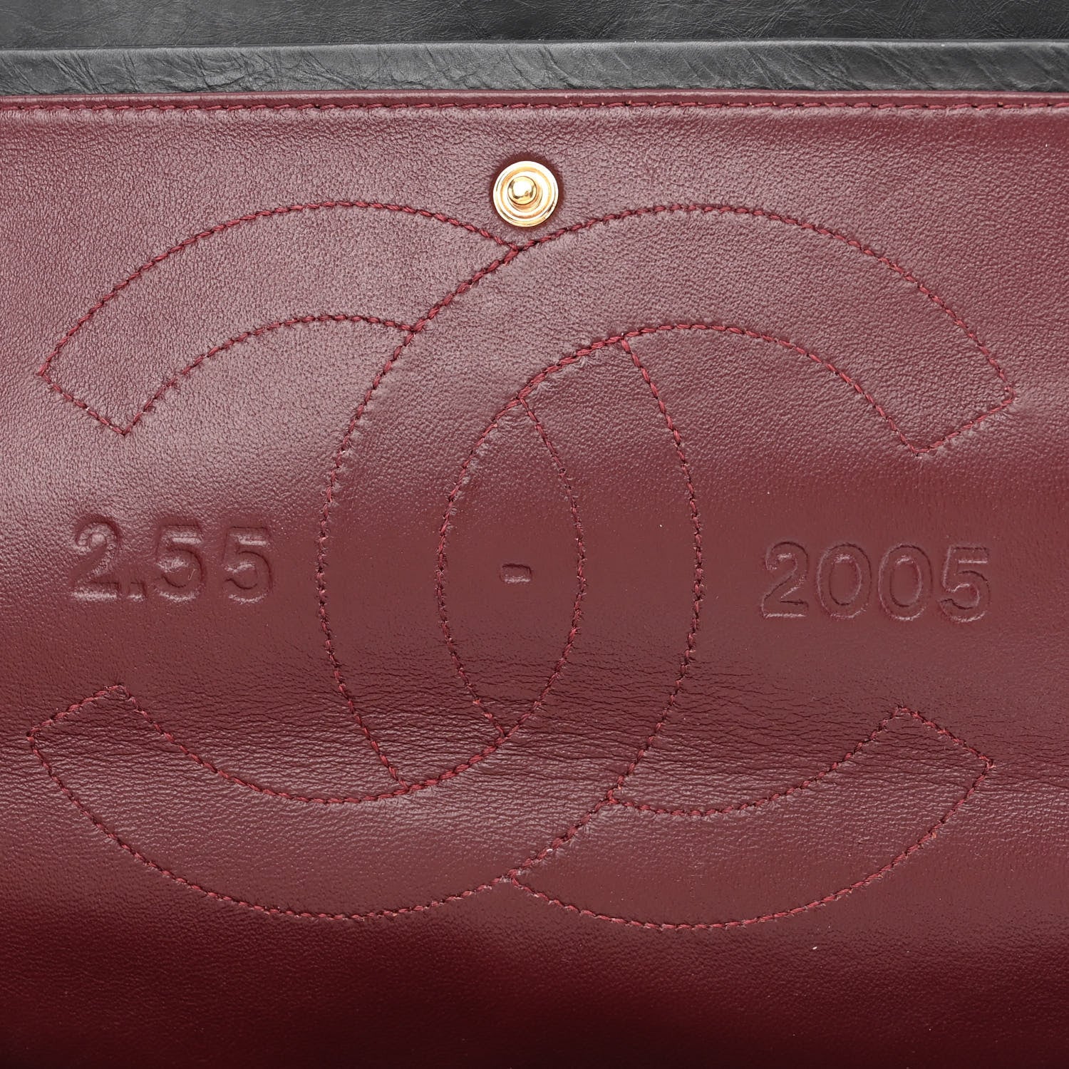Chanel Aged Calfskin Quilted 50th Anniversary 2.55 Reissue 227 Flap Black 8 of 15