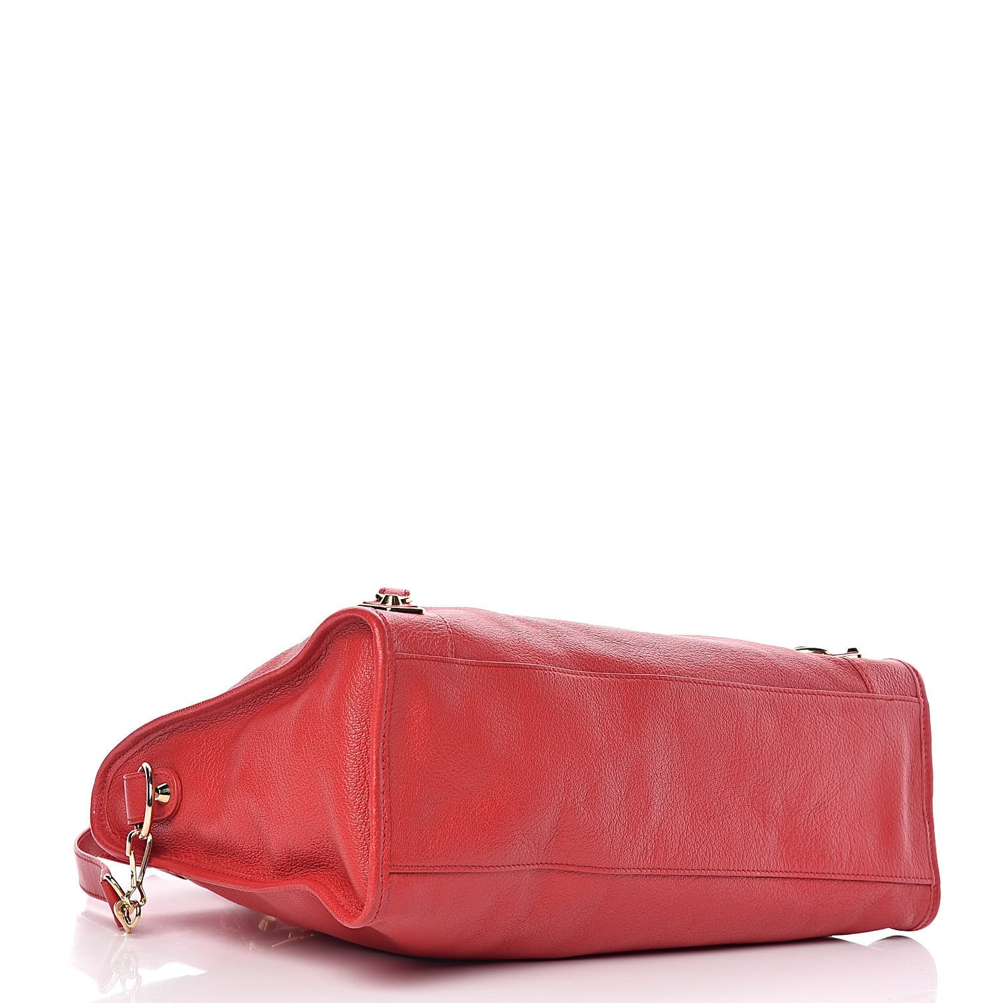 Chevre Gold Metallic Edge Hardware City Rouge Grenade