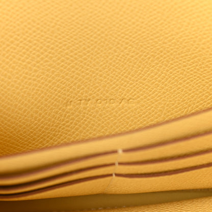 Hermes Epsom Constance Long Wallet To Go Wallet Jaune Poussin 7 of 11