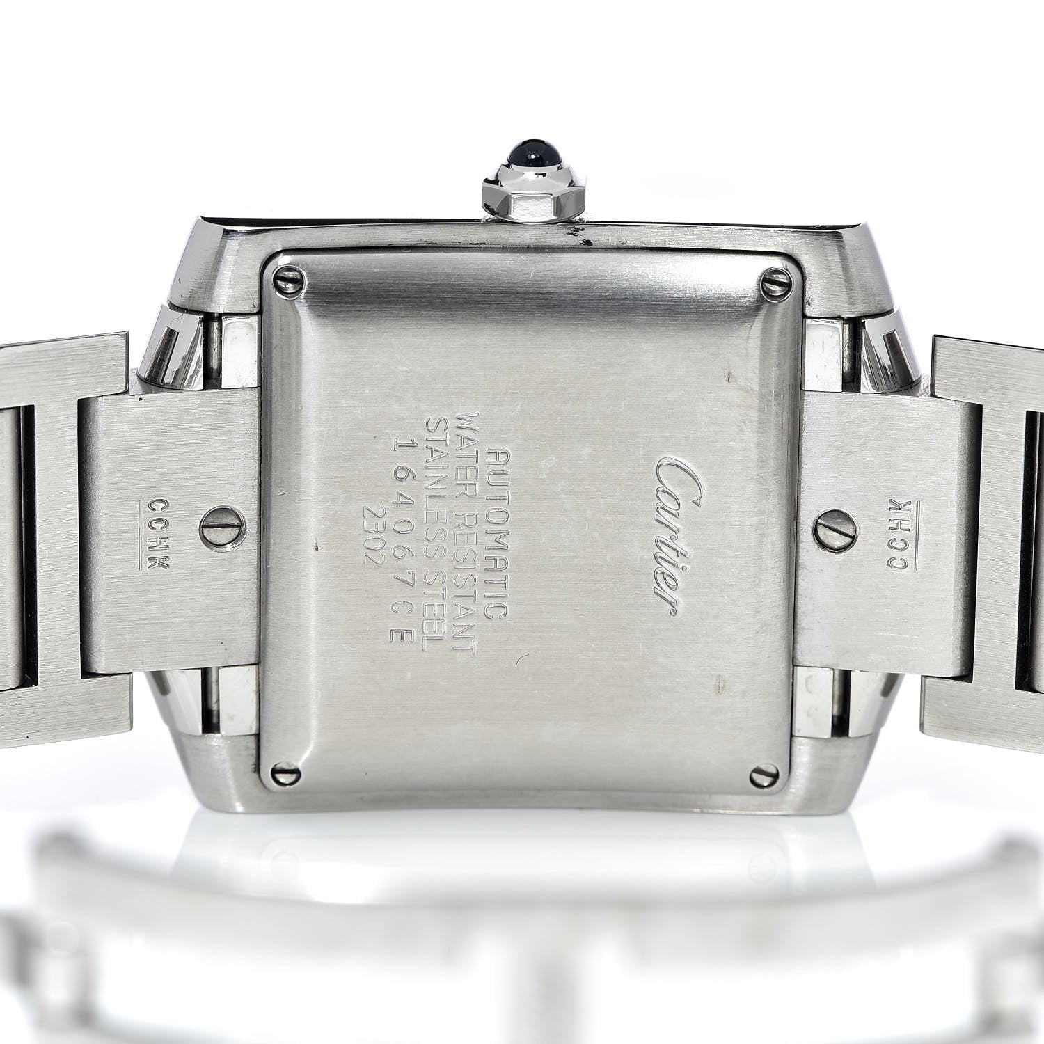 Cartier Stainless Steel 28mm Tank Francaise Automatic Watch 5 of 9