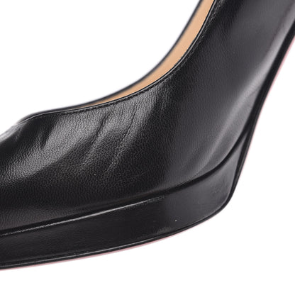 Christian Louboutin Shiny Nappa Pigalle Plato 100 Pumps 39.5 Black 8 of 9