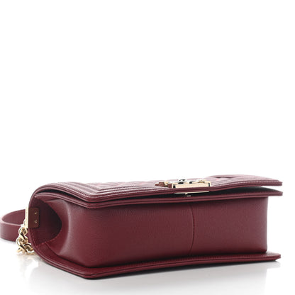 Chanel Caviar Quilted Medium Boy Flap Red 4 of 9