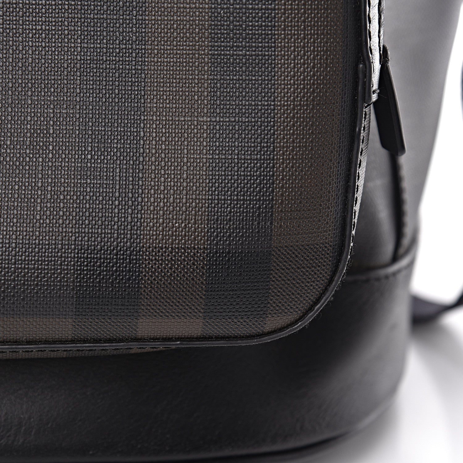 Burberry Smoked Check Backpack Black Brown 15 of 16