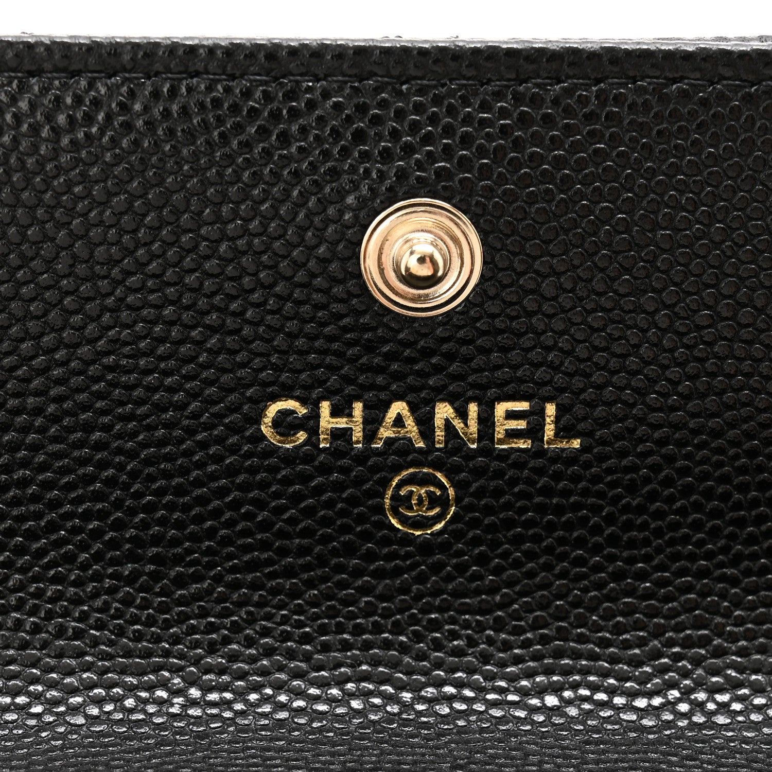 Chanel Caviar Quilted Mini Pearl On Top Coin Purse With Chain Black 6 of 11